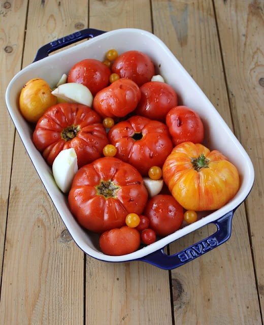 Tomaten im Ofen backen