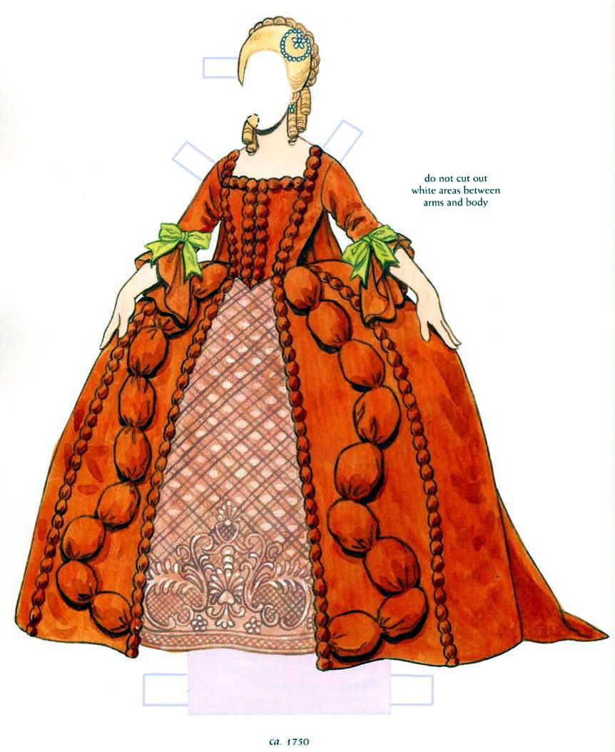 Las Recortables de Veva e Isabel Russian Imperial Costume
