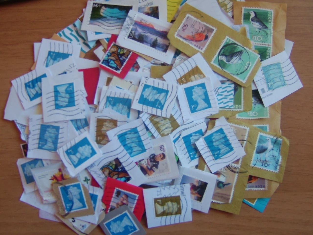 what do charities do with used stamps