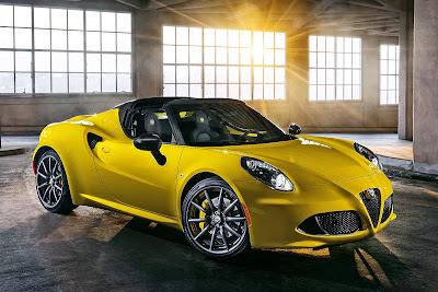 Alfa Romeo 4c Spider Yellow
