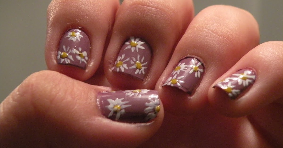 How To Paint Flowers On Nails 44 Lovely Flower Nail Art Design