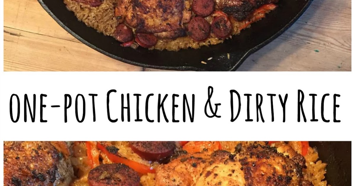 Recipe "Dirty" Rice with Chicken and Andouille Sausage {a onepot