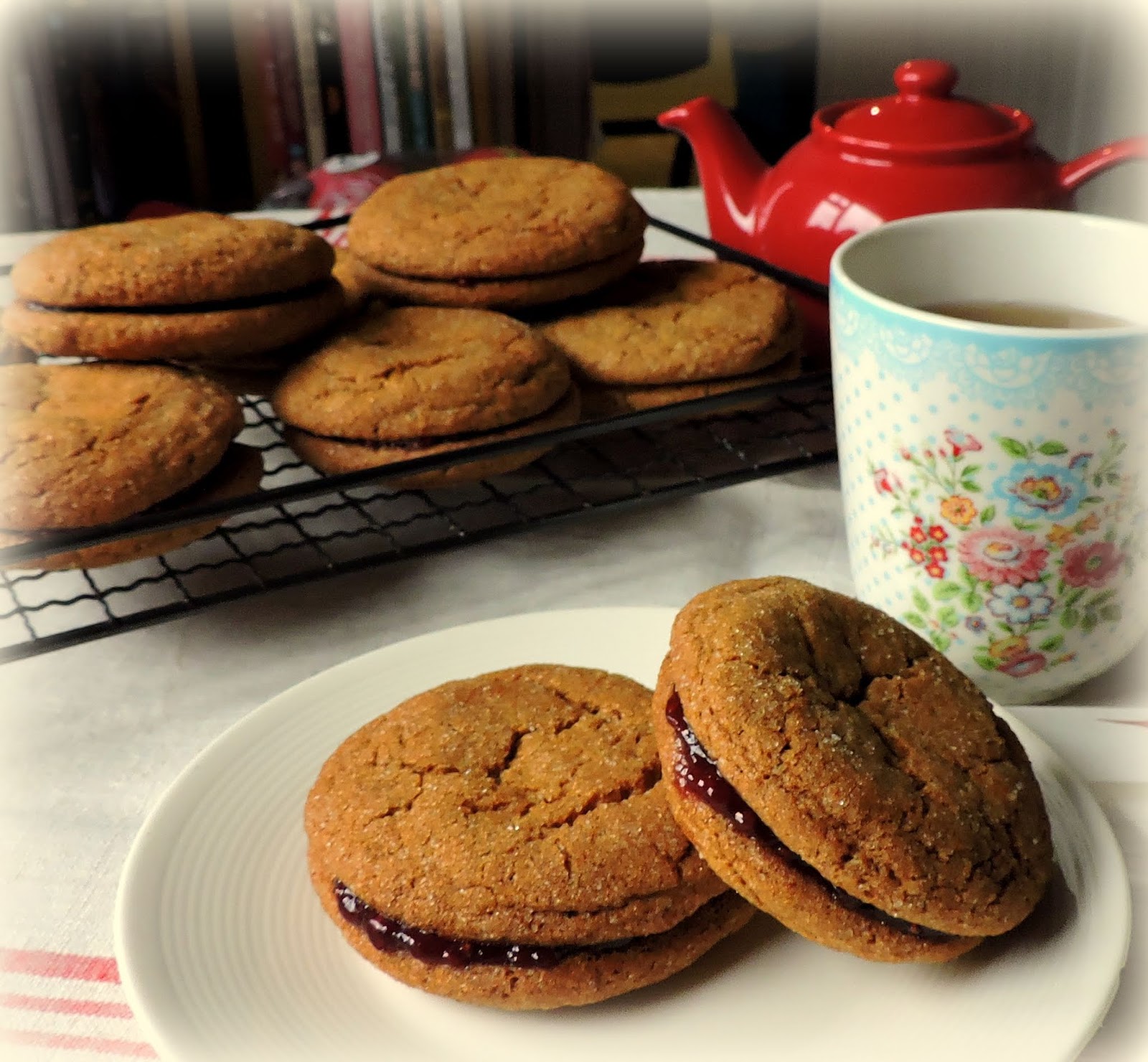 Ginger & Jam Sandwich Cookies The English Kitchen