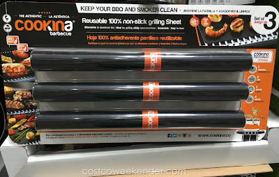 Cookina BBQ Non-Stick Grilling Sheets - Alternative to aluminum foil