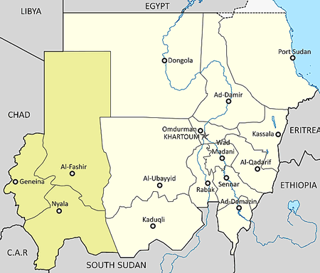 Map of Darfur