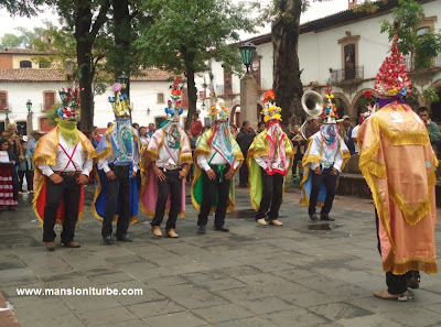 The Moors of Tejaro dancing at Patzcuaro Main Square