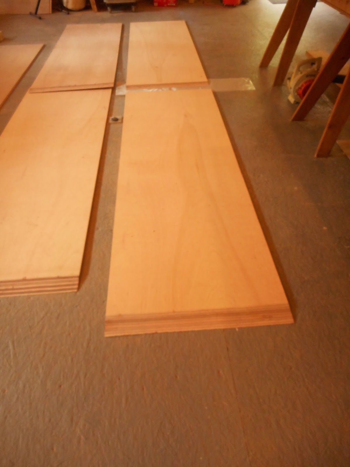Chris's Boat Project Scarfing Plywood