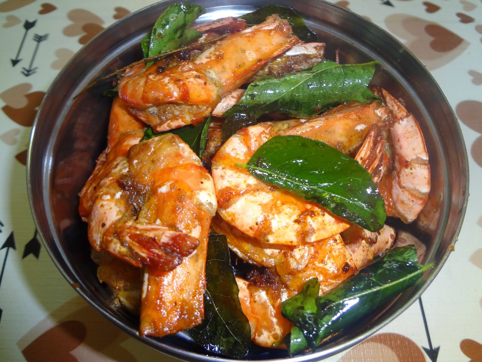 Suma's Recipes Prawn fry and cryspy prawn head fry