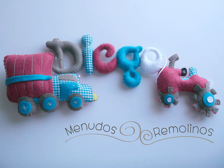Letras de fieltro Diego