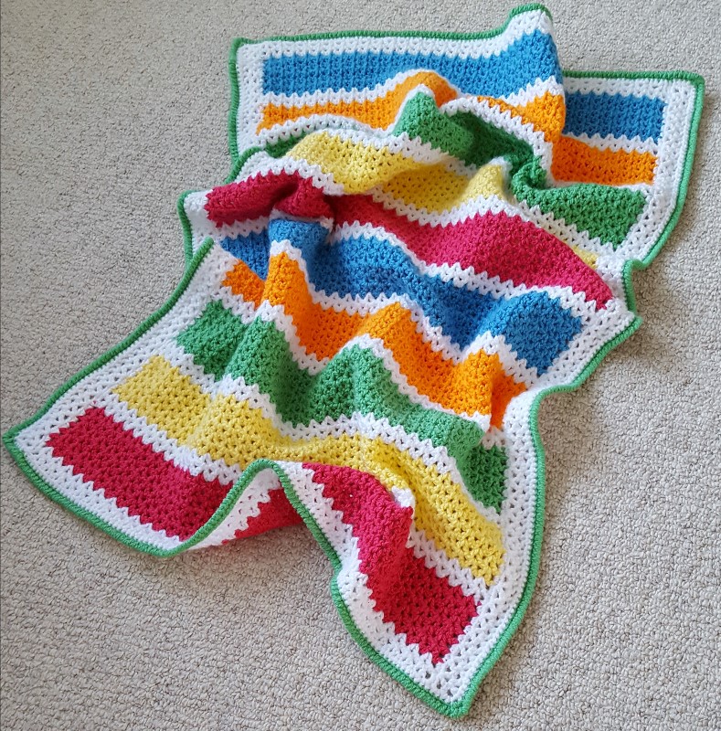A Playful Stitch VStitch Crochet Baby Blanket