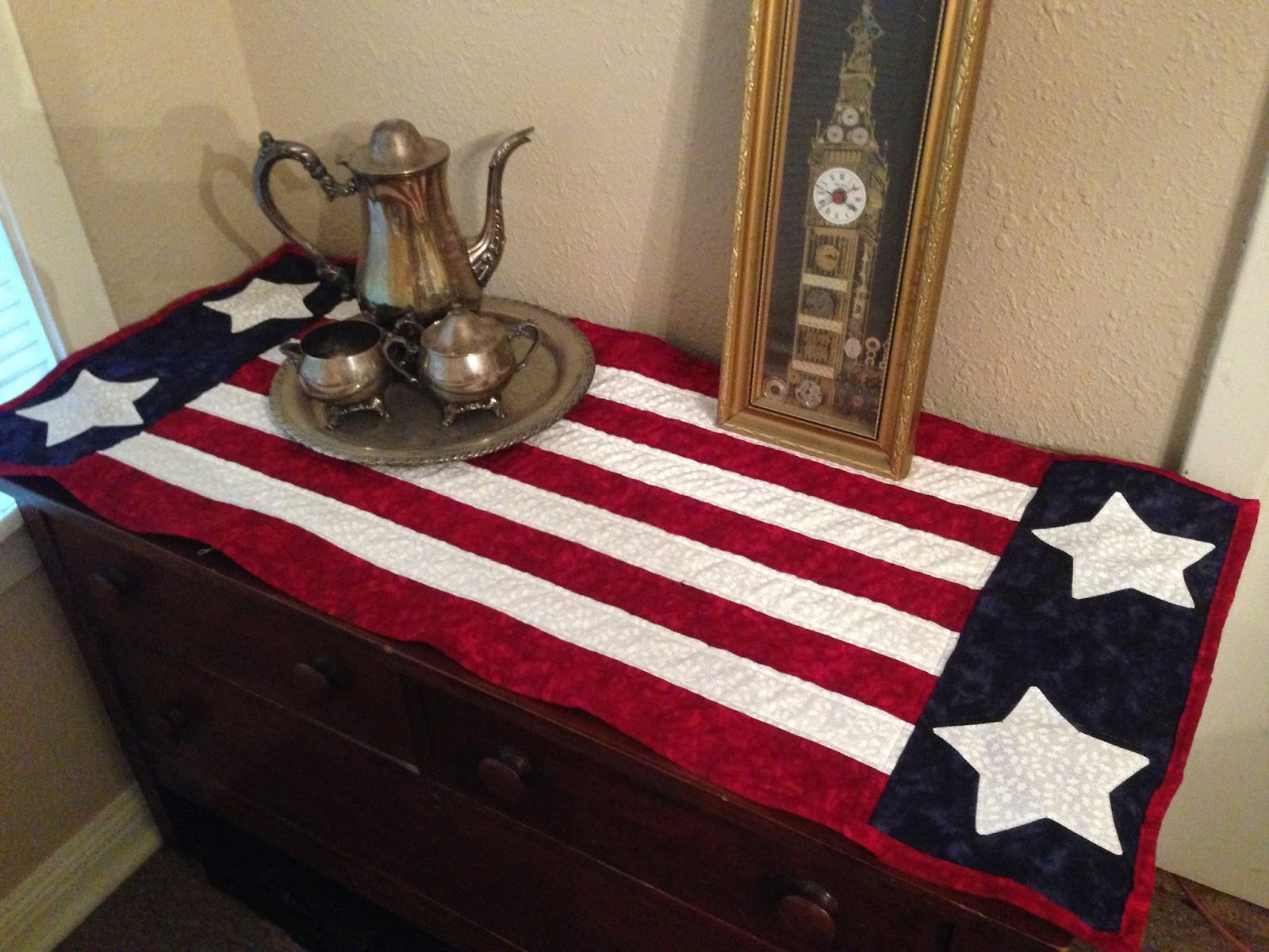 Quiltsmart Printed Interfacing Celebrate Freedom! Table Runner By