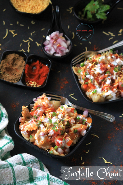 Farfalle Chaat | Pasta Chaat Farfalle Chaat | Pasta Chaat