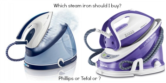 Tefal and Phillips steam station iron www.loweryourpresserfoot.blogspot.com
