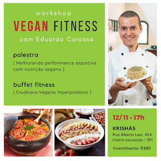 Curso Vegan Fitness Esportes e atividade física crua vegana em SP