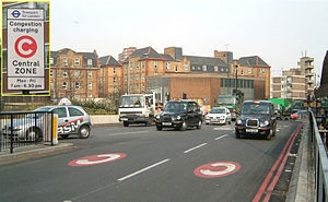 congestion charge route