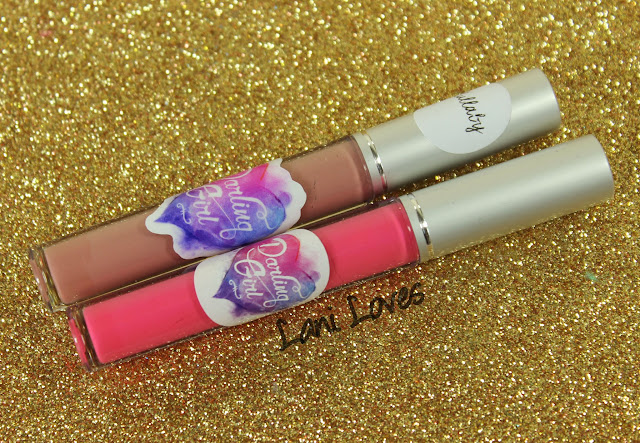 Darling Girl Liquid Lipsticks - Lullaby and Pink Martini Swatches & Review