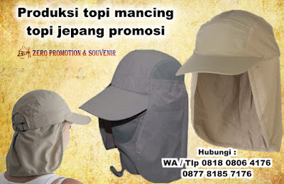 Produksi topi mancing promosi / topi jepang promosi