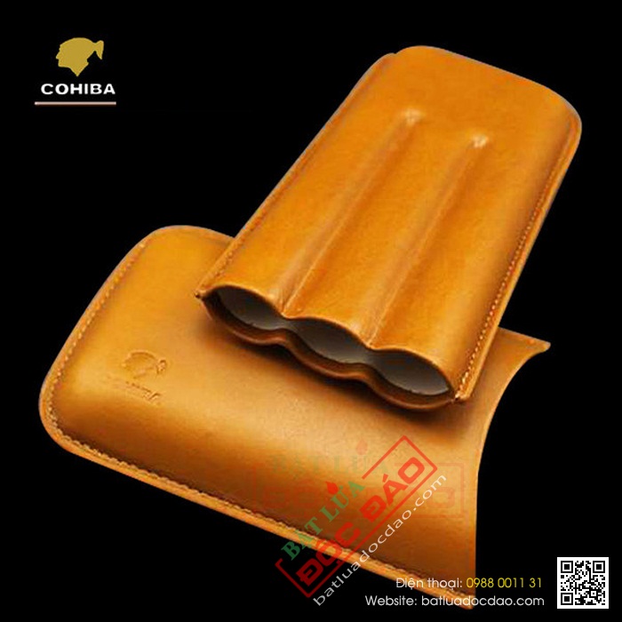 Bao da xì gà cầm tay chất liệu da cao cấp 1306L Bao-da-dung-xi-ga-cohiba