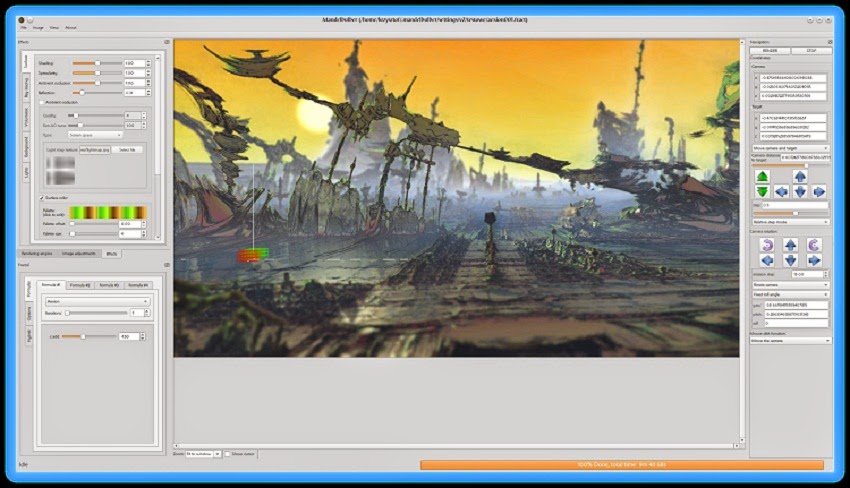 برنامج مجاني لأنشاء صور ورسوم متحركة ثلاثية الأبعاد لويندوز ولينكس وماك Mandelbulber 3D 2.02
