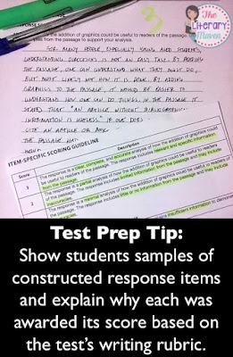 Test Prep Tip:  Show students samples of constructed response items and explain why each was awarded its score based on the test’s writing rubric. Read on for more effective ways to prepare students for standardized testing.