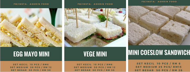 Ashrin Food Pembekal Dan Menghantar Sandwich Di Sekitar Kuala Lumpur