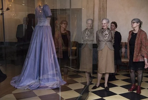 Queen Margrethe attended opening of "Fra Dronningens Garderobe