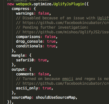 Webpack UglifyJsPlugin UglifyJsPlugin