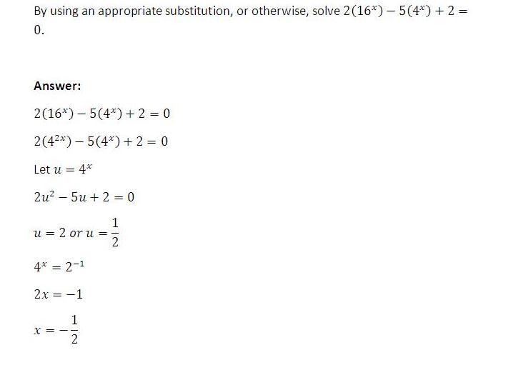 Paper 2 Q3. Indices logs Challenging O Level Additional Maths (A Maths