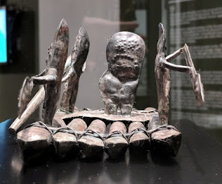 Silver raft model from Bahia culture