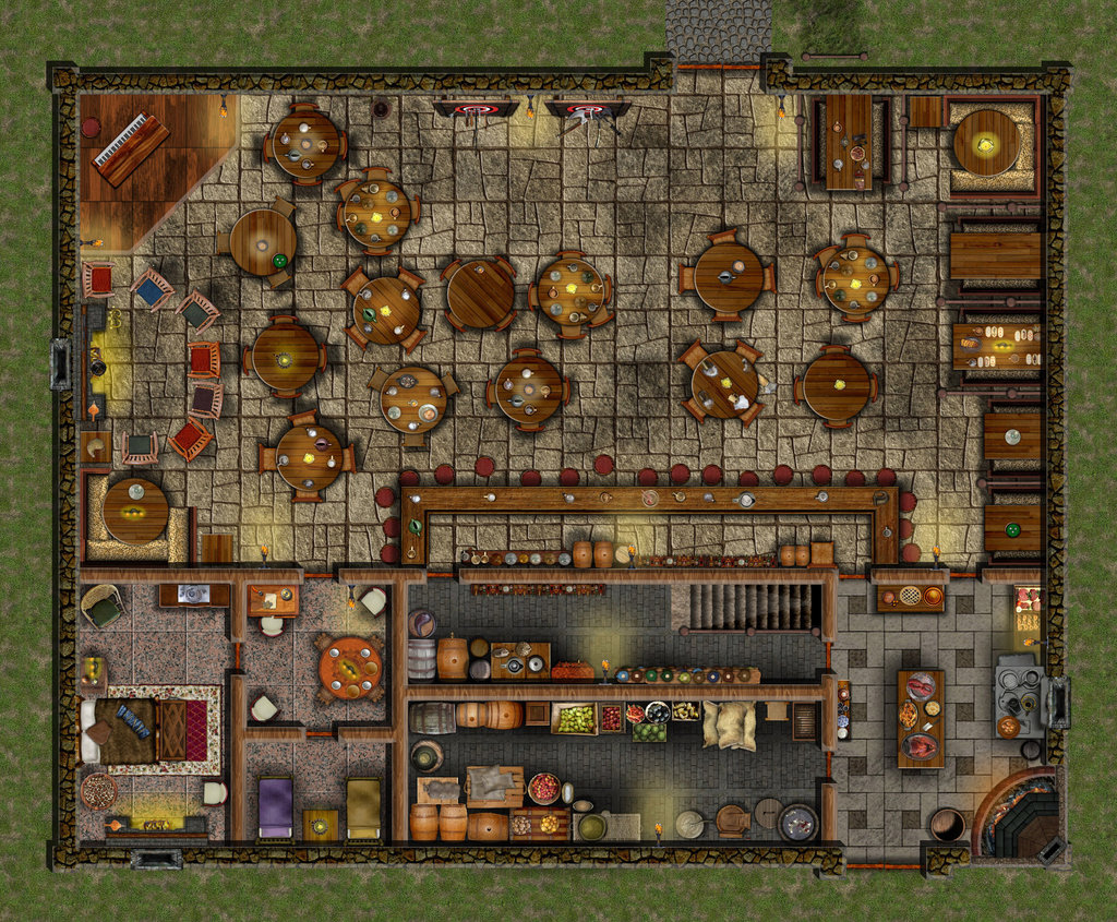 11 Mapas de tavernas para a sua aventura Help RPG