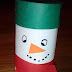 ¿Cómo hacer un muñeco navideño con rollos de papel higiénico?