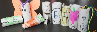 Toilet Paper Tube Alphabet Crafts