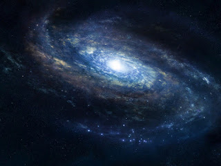 [galassia simile alla via lattea con molte stelle all'interno]