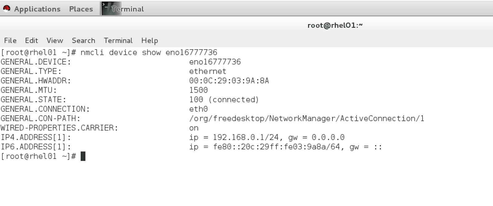 Using nmcli command in linux networking RHEL/CentOS 7 Root Of Info