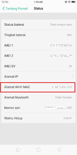 Cara Mudah Mengetahui Mac Address HP Android dan tablet