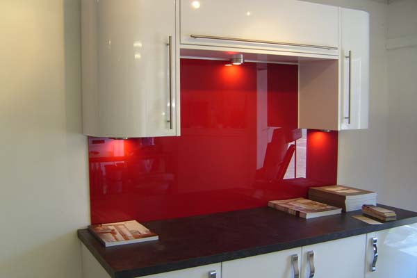 Red Kitchen Splashback @ The Kitchen Design