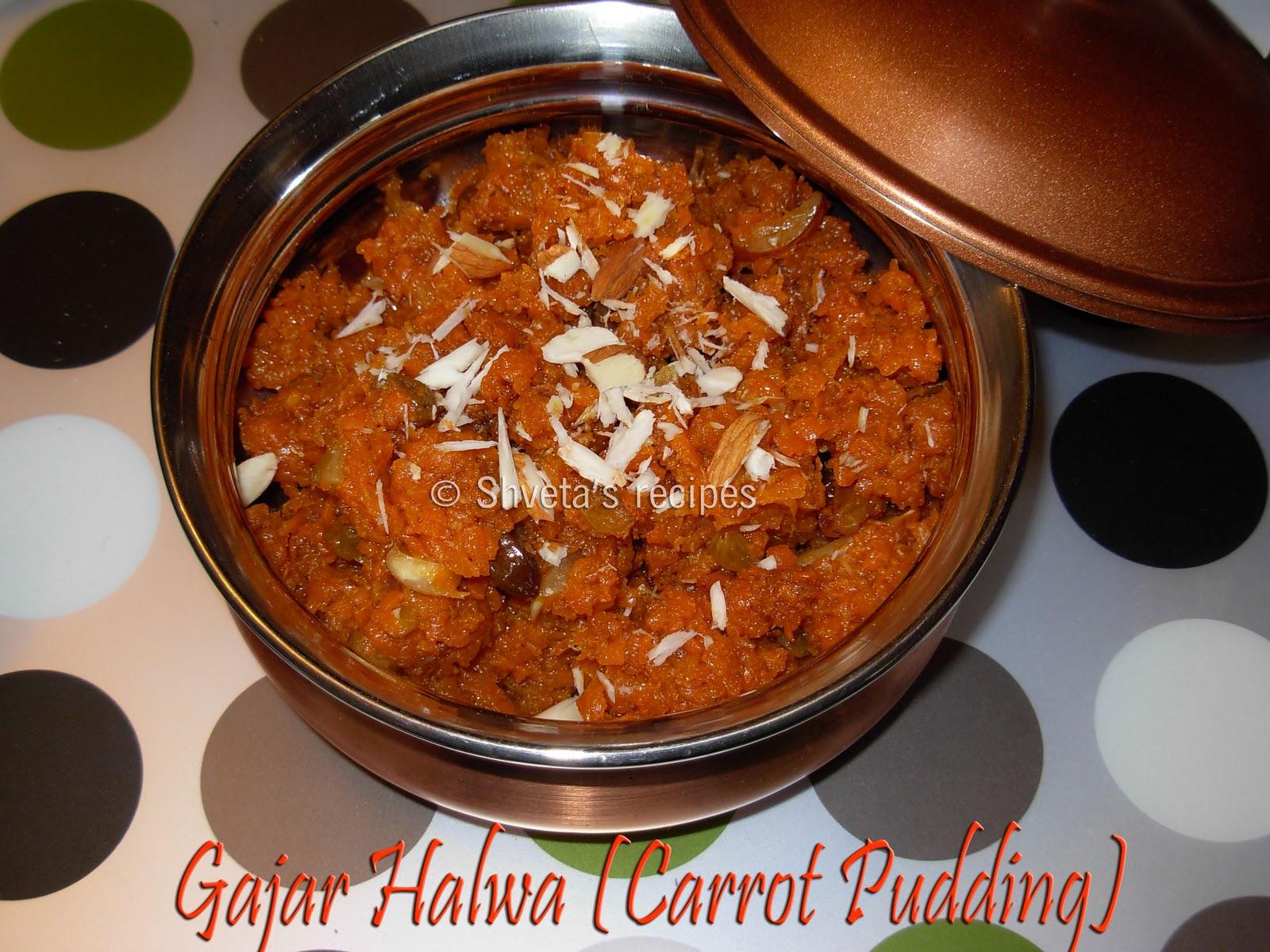 Shveta's Recipes Quick Gajar Halwa Carrot Pudding