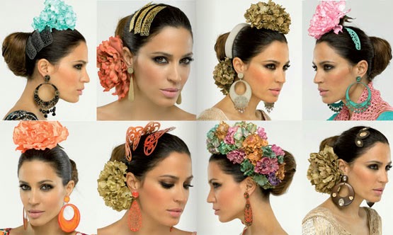 moda flamenca El Corte Inglés complementos de flamenca flores pendientes peinetas