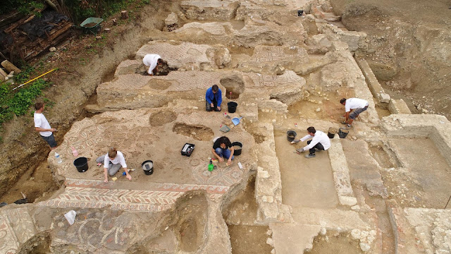 Roman 'domus' with mosaic floors unearthed in Auch, France