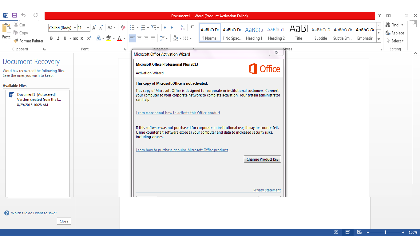 2013 ms office activator