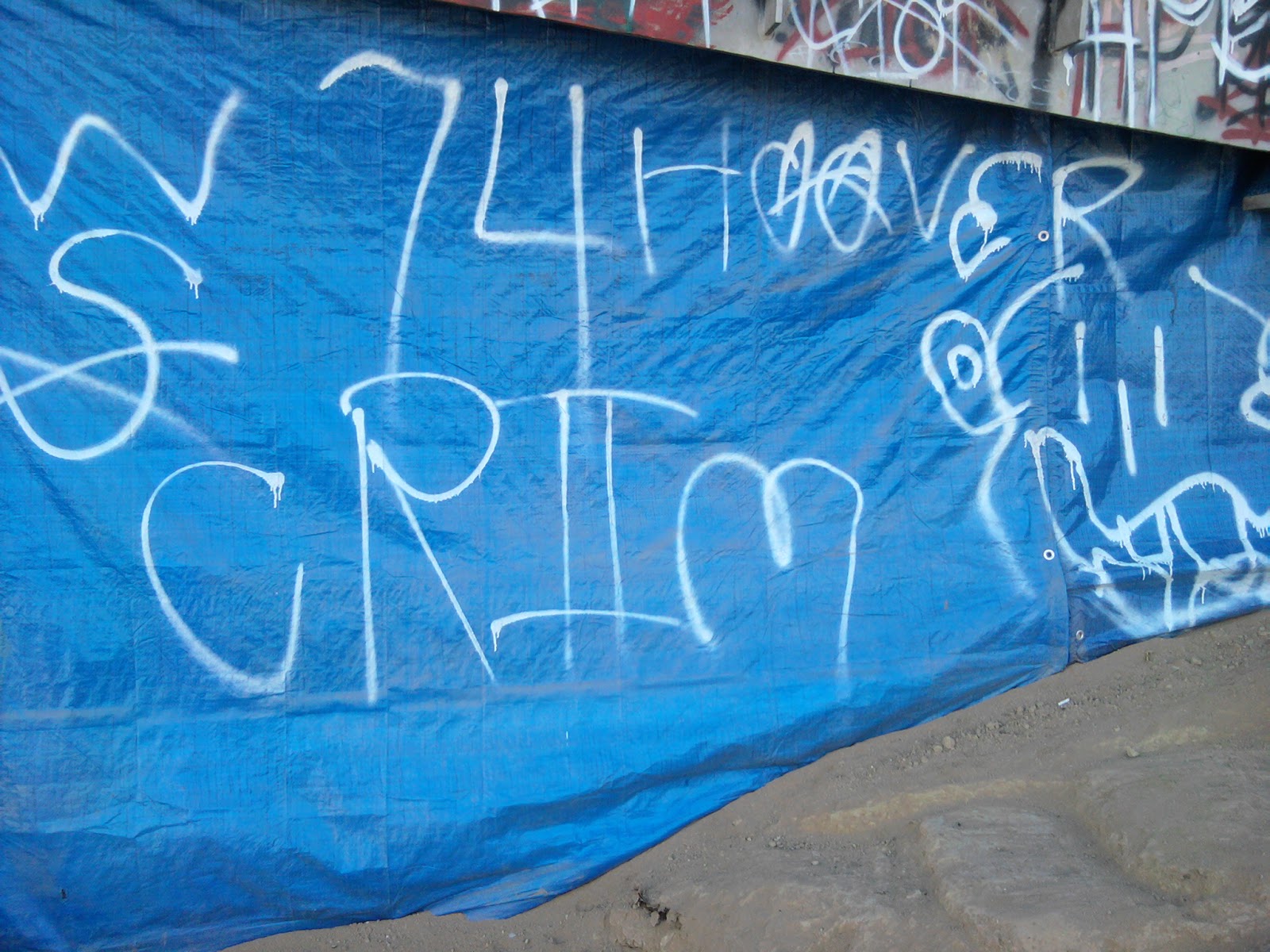 crip gangs graffiti January 2016