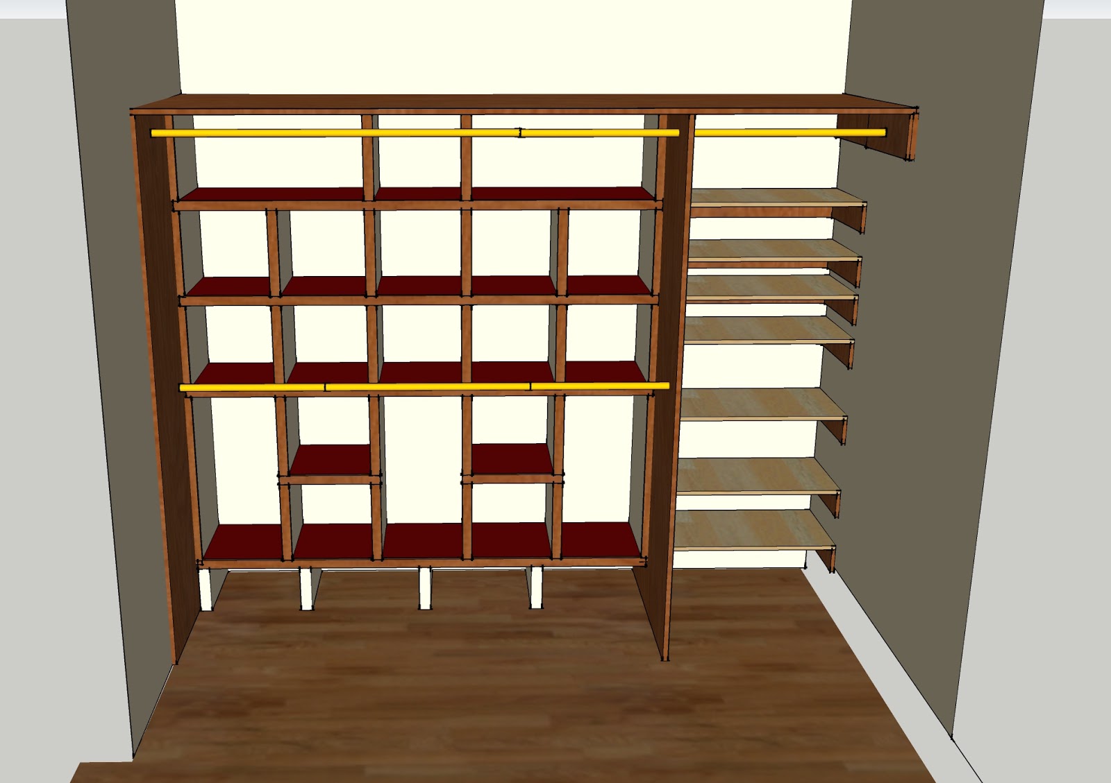 Laurelhurst Craftsman Bungalow: Master Bedroom Closet Plan