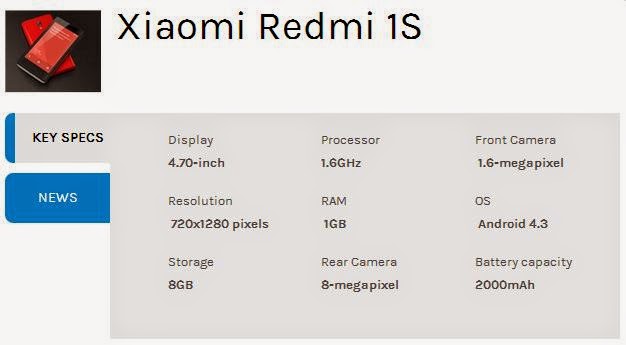 Xiaomi Redmi 1S - TekkiPedia