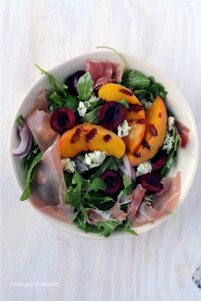 Mango & Tomato: Grilled Peach Summer Salad