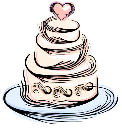 free wedding cake clip art photos - photo #5