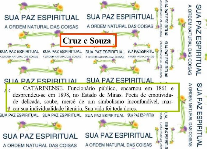 PARNASO DE ALEM TUMULO-Nossa mensagem,Oração aos libertos,Céu,Aos tristes-Cruz e Souza