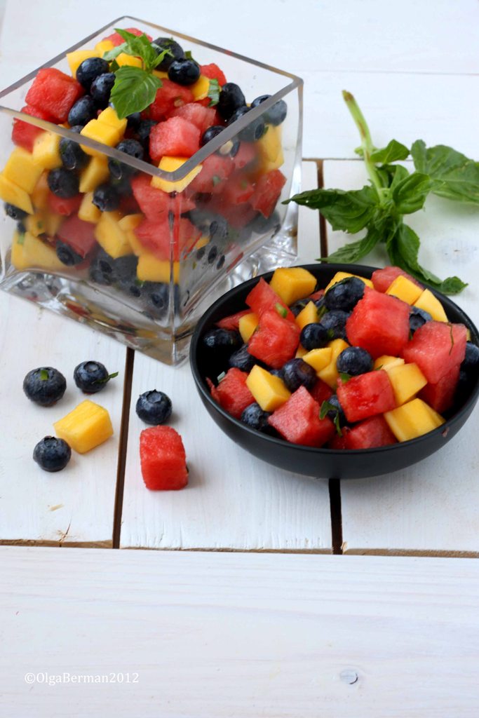 Mango & Tomato Not Your Momma's Fruit Salad Watermelon, Mango