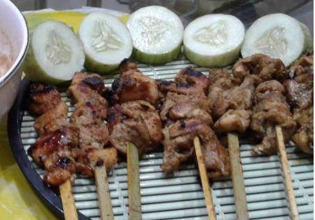 Sate dada ayam Sate dada ayam