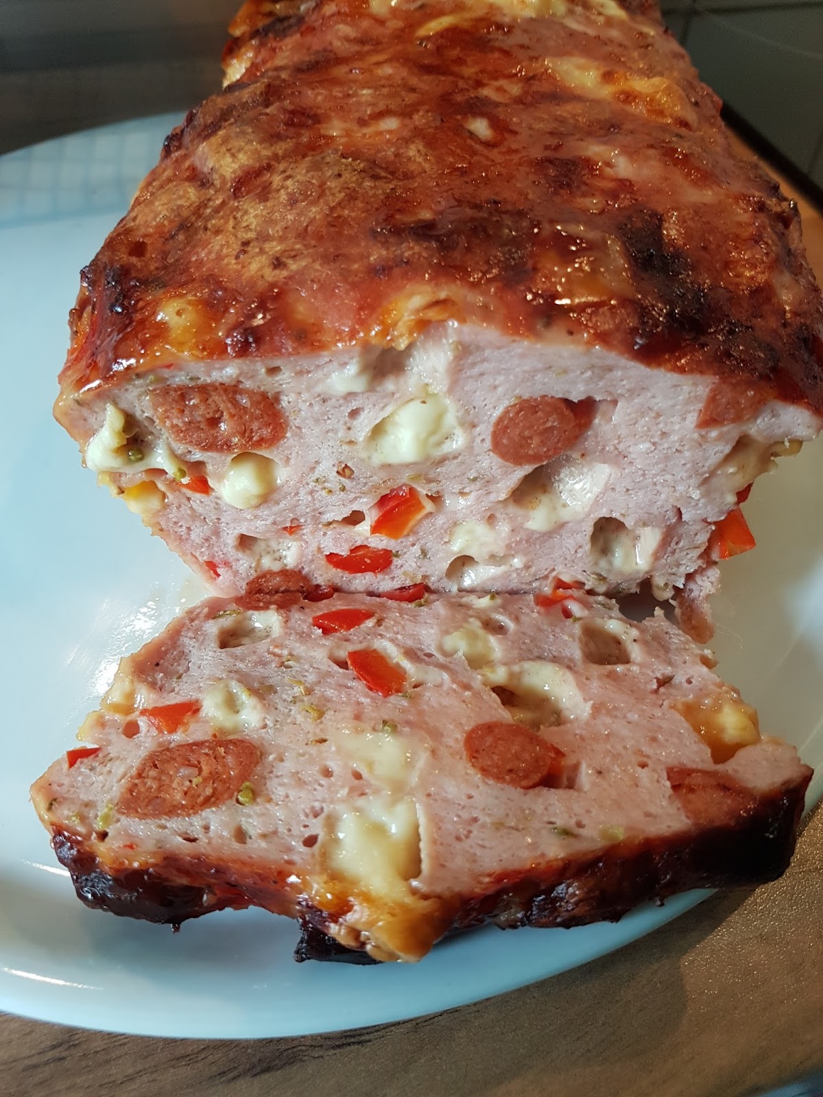 Thermosternchen: Pizzafleischkäse aus dem Zauberkasten von Pampered Chef
