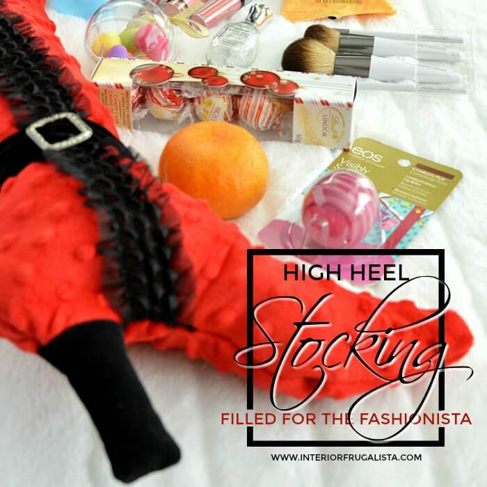 High Heel DIY Stocking Filled For The Fashionista